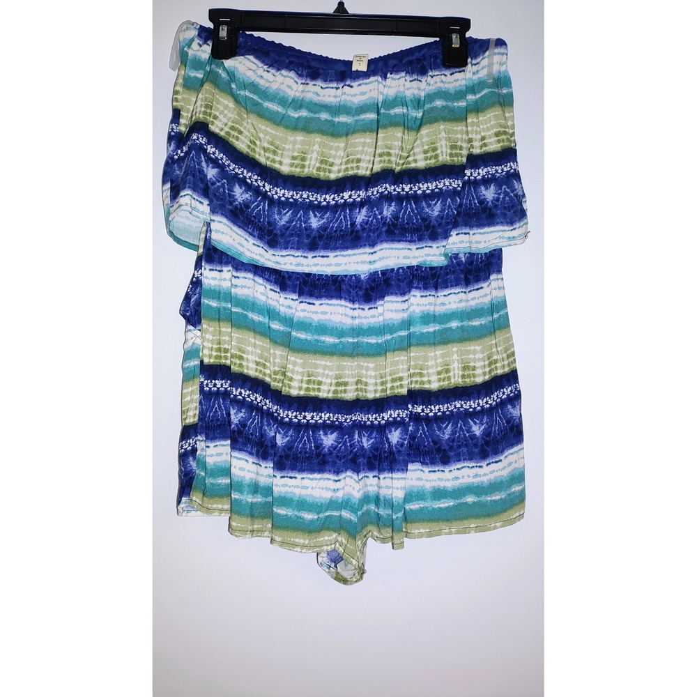 Bebop Multi Colored Romper with Pockets Size L New with Tags